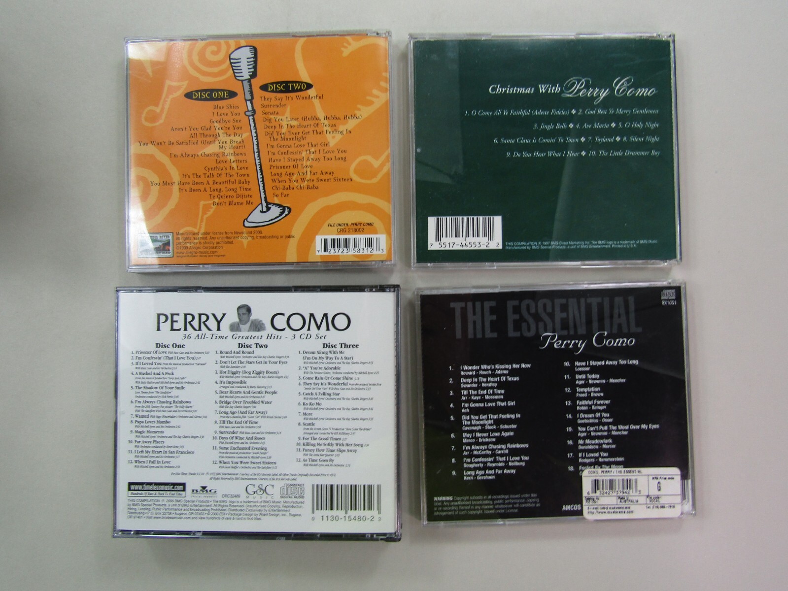 Perry Como CD Lot Of 4 Compact Discs The Essential, Christmas, & All Time Hits thumbnail 2