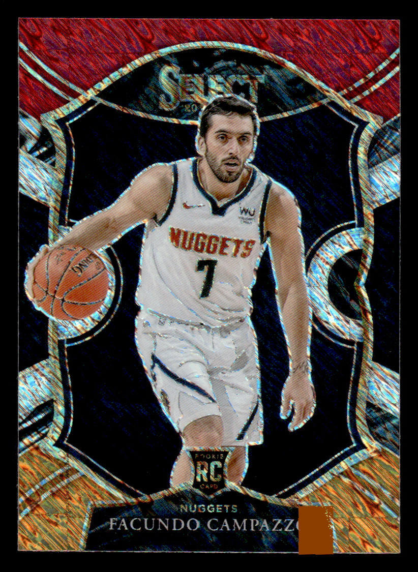 Facundo Campazzo 2020-21 Panini Select Red White Orange Shimmer #83