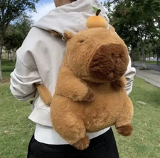 Capybara Plush Backpack Fashion Crossbody Shoulder Bag Stuffed Plushie Doll Gift