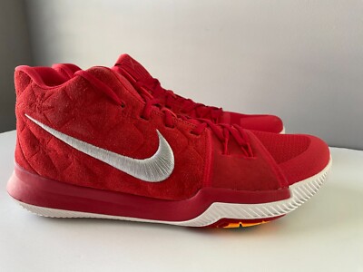 Men's Size 13 Nike Kyrie 3 University Red 2017 852395 601 | eBay