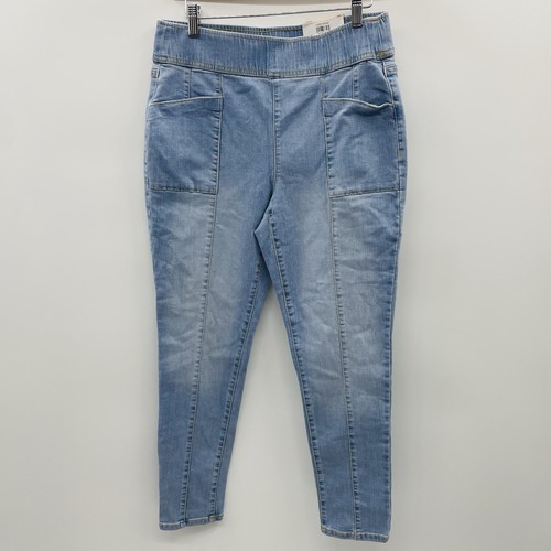 INC International Concepts Petite 12P High-Rise Seamed Pull-On Skinny Jeans