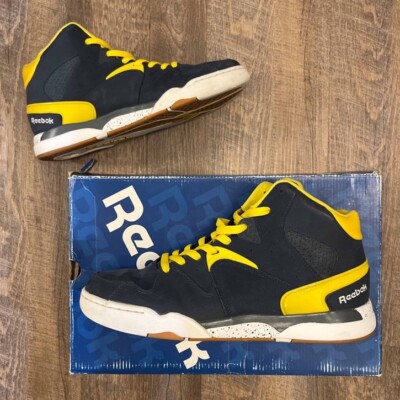 Reebok Classic Jam Navy Blue Yellow Size 10.5 Sneakers Shoes w/ Box V45027