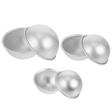 6Pcs Multi-Function Aluminum Bath Ball Molds Durable Sphere Soap Making