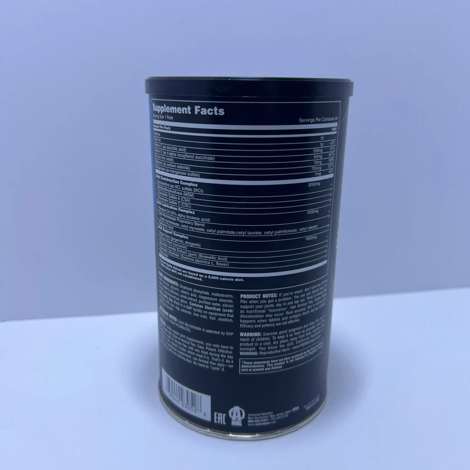 UNIVERSAL NUTRITION ANIMAL FLEX Comprehensive Joint Care Support 44 Packs - Image 3 of 4