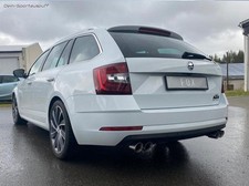 Fox Edelstahl Duplex Sportauspuff Skoda Octavia 2.0l TSI Typ 5E je 2x76mm 