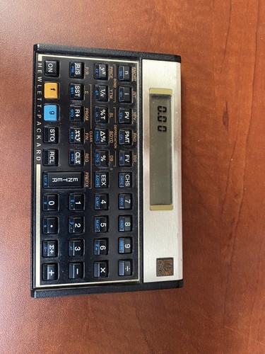 Vintage HP Hewlett-Packard 12C Financial Calculator works perfect