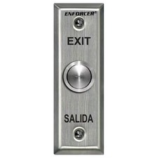 Seco-Larm Enforcer Push-To-Exit Plate, Vandal Resistant, Slimline: SD-7104SGEX1Q