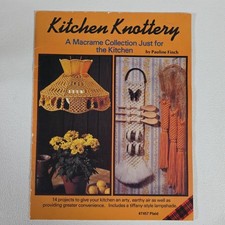 Kitchen Knottery by Pauline Finch 14 Projects Macrame Patterns 7457 Plaid 23 pgs