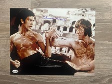 Chuck Norris Signed The Way of the Dragon 11x14 Photo JSA COA Bruce Lee Karate