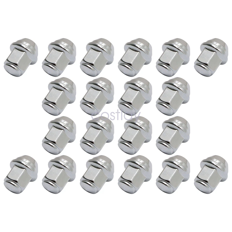 Juego de 20 tuercas lisas cromadas 14x1,5 para Ford F-150 Mustang Edge 2015-2022 Foto 3 de 4