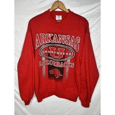 Arkansas Razorbacks NCAA Sweatshirt Pullover Size M Jerzees USA Made Vintage
