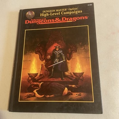 Dungeons and Dragons Dungeon Masters Option: High-Level Campaigns Hardcover 1995