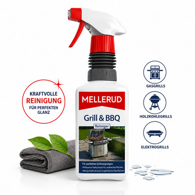 Mellerud Grill & BBQ Reiniger für Kraftvolle Reinigung für Ihren Grill