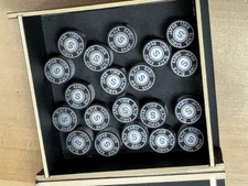 20 QTY - KAMUI  BLACK POOL CUE TIP 13mm SOFT HARDNESS NEW  LOT