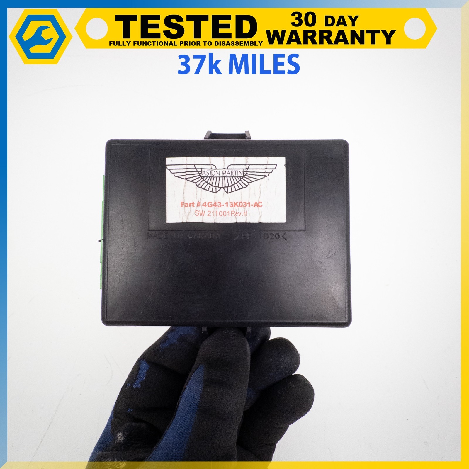 05-12 ASTON MARTIN DB9 DBS HEADLIGHT LEVELING CONTROL MODULE OEM