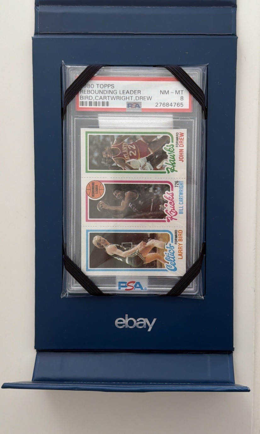 1980 Topps Larry Bird Rookie, Cartwright, Drew PSA 8 NM-MT eBay Authenticated