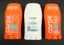 Lot of 3 Carpe Antiprespirant Deodorant 1.76oz Underarm Lotion
