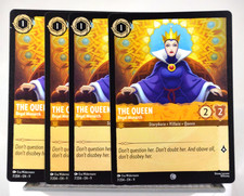 Disney Lorcana TCG Fabled The Queen Regal Monarch 7/204 Common x4