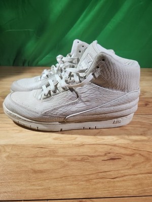 Nike Air Python Snake Skin Men Size 10.5 Basketball Sneaker Shoes White DJ Skee