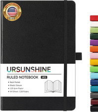 Ruled Notebook/Journal - Classic Lined Journal/Notebook, 5.3" X 8.26", Hardcover