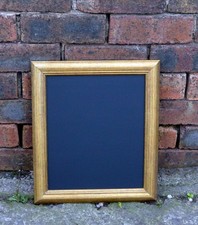 Vintage Framed Chalkboard. gold gilt Frame. upcycled/repurposed seller ref: 003
