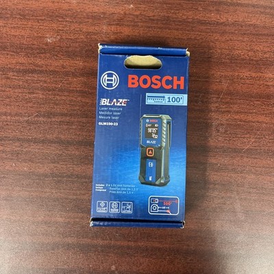 Bosch Blaze 100ft Backlit Laser Measure - Blue (GLM100-23)
