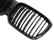 K�hlergrill schwarz Sport Glanz Doppelsteg Passend f�r BMW X3 G01 X4 G02 ab 22