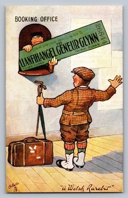 POSTKARTE - WALES - WALISISCHER SELTENEBIT - BUCHUNGSSTELLE - UNBESPIELT - TUCKS - 1909