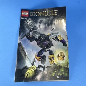 LEGO Bionicle Onua Master of Earth Set 70789 w/ Instructions Manual & Weapon