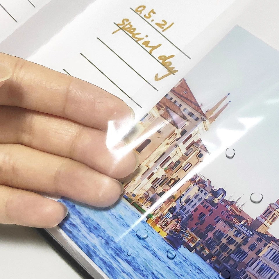 Álbum de fotos 4x6 160 fotos, 2 por página con área de notas, cubierta de diseño de viaje Foto 2 de 4