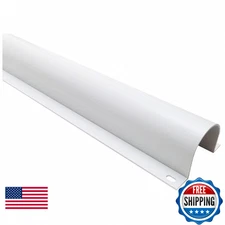 Electriduct 1/2" Plastic Flanged Wire Guard Cable Raceway 5x58" White