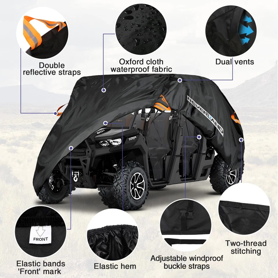 Waterproof Utility Vehicle Storage Covers For Textron Off Road Stampede 4 X 900 - Image 3 of 4
