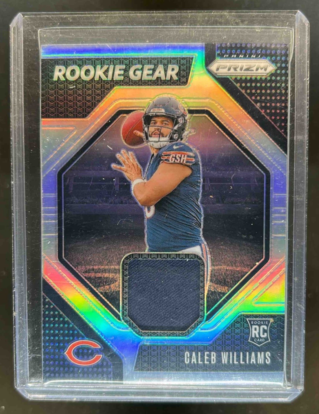 2024 Prizm Caleb Williams Rookie Gear RC Jersey #RG-AEE Bears