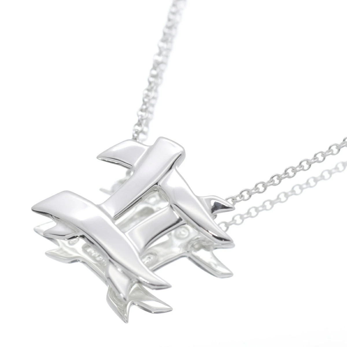 Tiffany & Co. Necklace Paloma Picasso Gemini Motif Pendant Charm Silver Ladies View 2