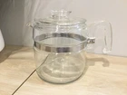 Vintage Pyrex 7756B Percolator 6 Cup Coffee Pot Made in USA  - Pot and Lid Only
