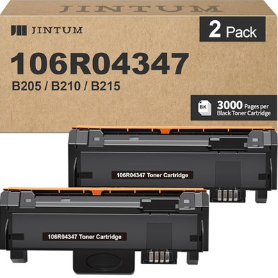 2 Pack B205 B210 B215 Compatible Toner Cartridge High Yield 106R04347 (Black)