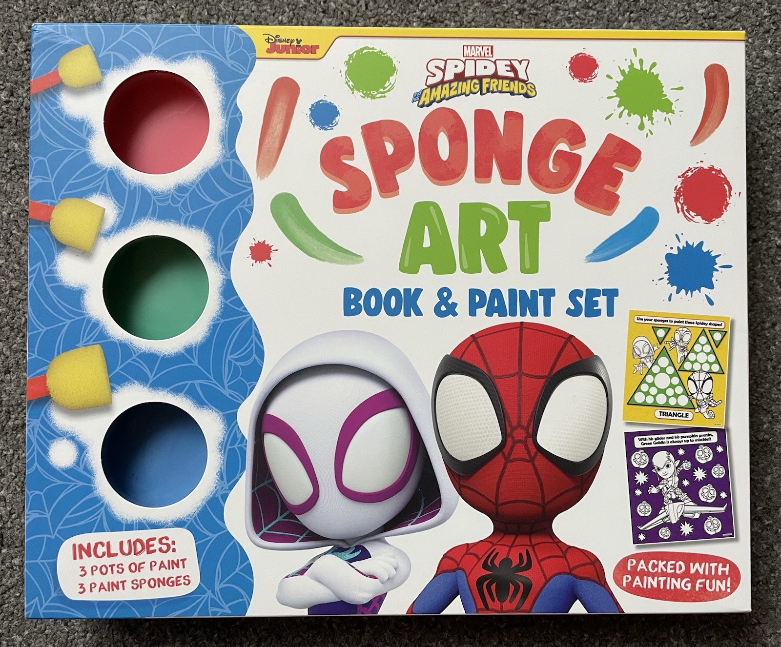Spidey And His Amazing Friends Marvel Sponge Art Book & Paint Set - Image 2