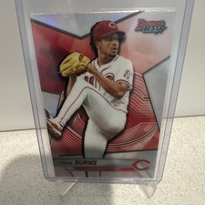 Topps Bowman's Best TP-21 Chase Burns Refractor Cincinnati Reds Baseball Card