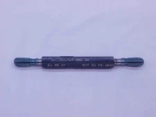 10 24 UNC 3A SET THREAD PLUG GAGE #10 .190 .1900 GO NO GO P.D.'S = .1629 & .1604