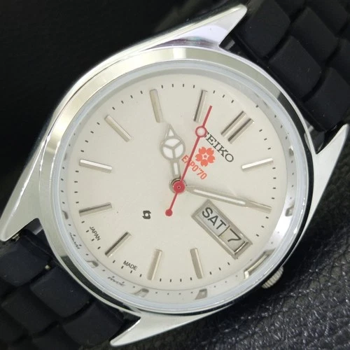 AUTOMATIC VINTAGE REFURBISHED SEIKO EXPO 70 6309A JAPAN MENS WATCH a441878-1