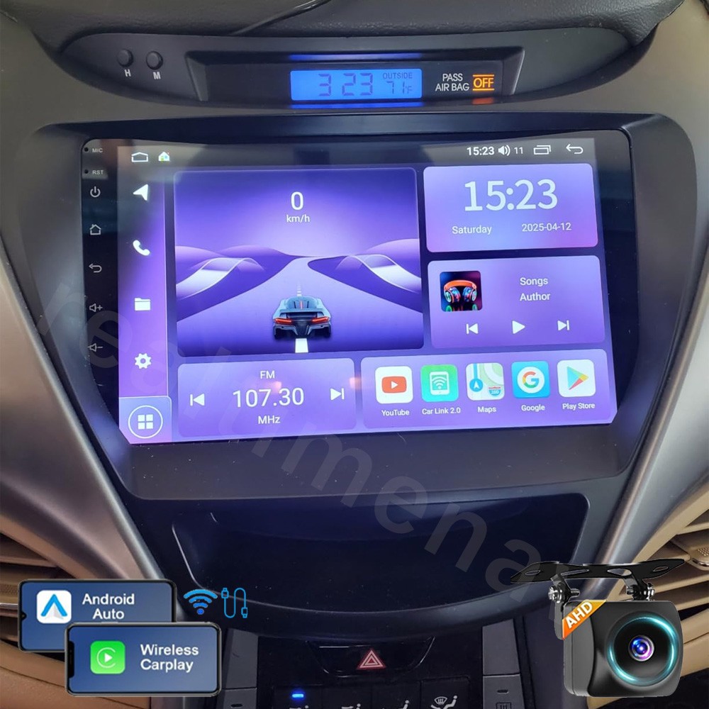 For Hyundai Elantra 2011-2013 Android Auto CarPlay Car Stereo Radio GPS WiFi 9in