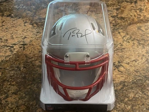 Tom Brady signed mini helmet Patriots Fanatics