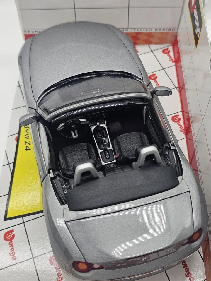 Bmw Z4 Argento 1:18 Burago In Box - Immagine 4 di 4