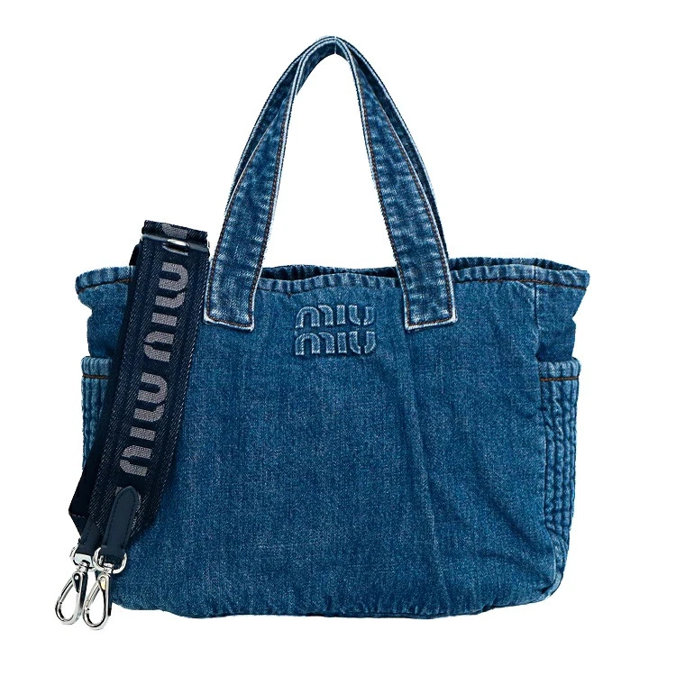 Miu Miu Tote Denim Exterior Bags & Handbags for Women for sale | eBay