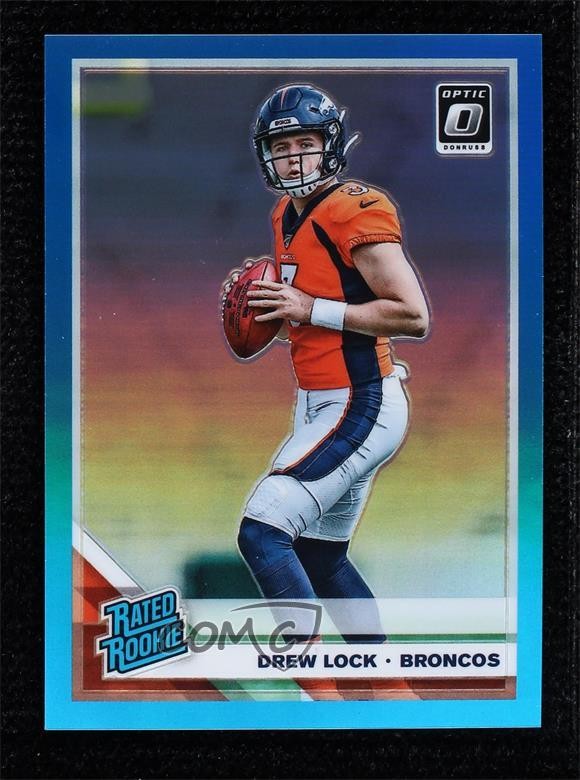 2019 Panini Donruss Optic Rated Rookie Aqua Prizm 183/299 Drew Lock #153 5u3