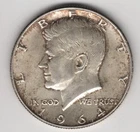 1964 P KENNEDY HALF DOLLAR $.50 COIN 90% SILVER UNITED STATES PHILADELPHIA USA