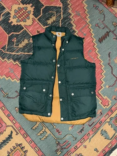 Carhartt Wip x Raleigh Vest - Cedar - Puffer Vest Down - HTF - Large - product listing photo