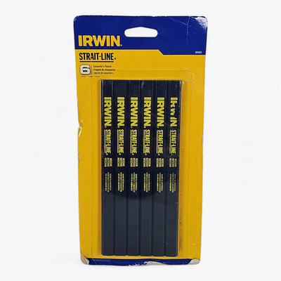 Irwin Strait-Line 66400 Carpenter Pencils Medium Lead 6 Pack Woodworking