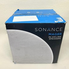Sonance MAG8R 2-Way In-Ceiling Speakers Pair , Paintable White, 8", Box Damaged