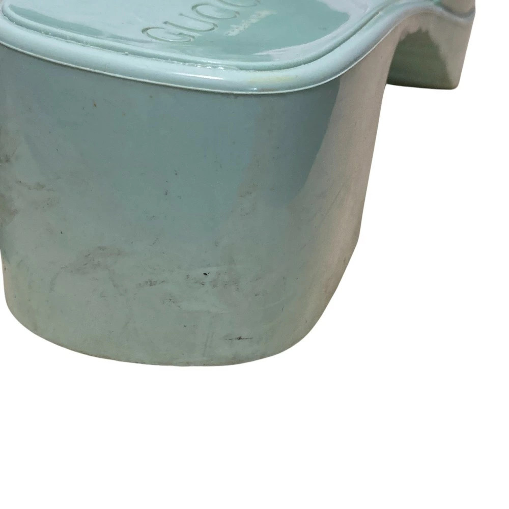 GUCCI Rubber Platform Sandals Approx. 25cm Mint Green Women's Luxs Brand Clothes thumbnail 12